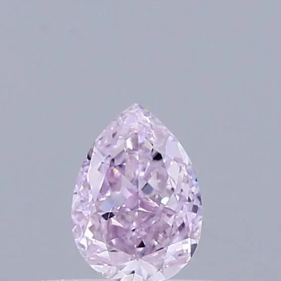 0.25ct Pear Natural Diamond (Colour Fancy Light Purplish Pink, Clarity VS2, GIA Certified)