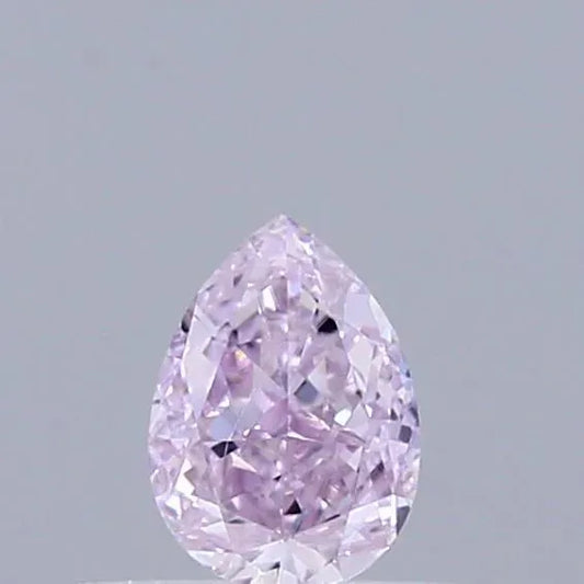 0.25ct Pear Natural Diamond (Colour Fancy Light Purplish Pink, Clarity VS2, GIA Certified)