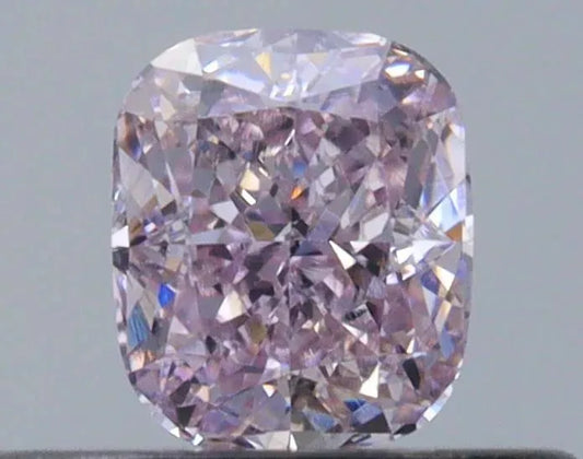 0.27ct Cushion brilliant Natural Diamond (Colour Fancy Light Purplish Pink, Clarity VS1, Cut EX, GIA Certified)