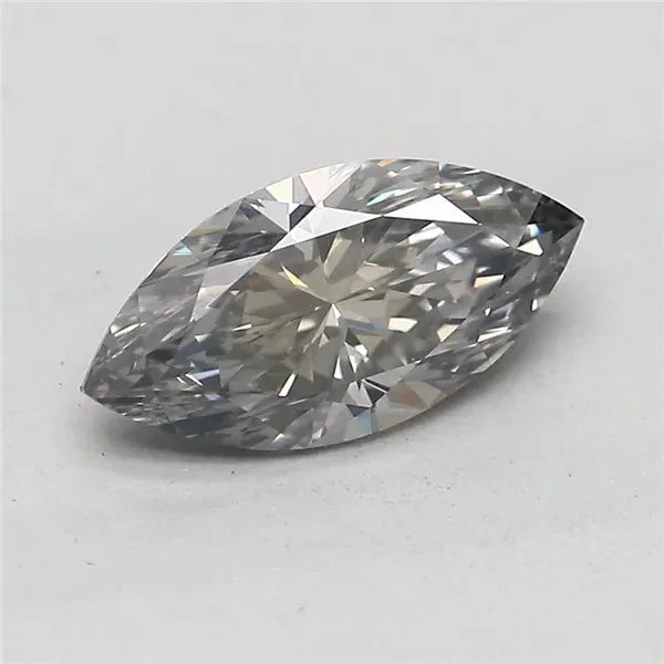 0.90ct Marquise Natural Diamond (Colour Fancy Gray, Clarity VS2, GIA Certified)