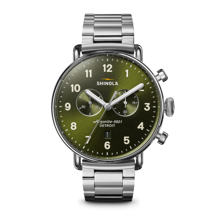 Shinola Canfield Chronograph Watch S0120307531-1-DkOlv-43-USA