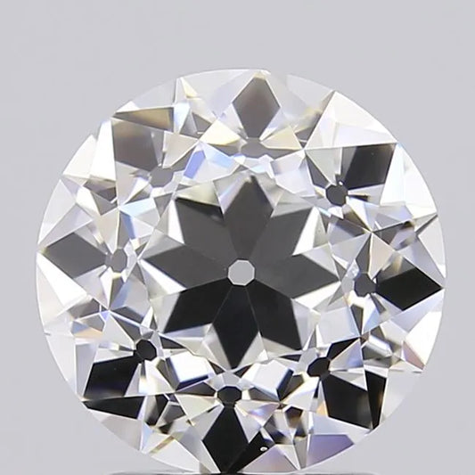 2.10ct European cut Lab Grown Diamond (Colour E, Clarity VVS2, IGI Certified)