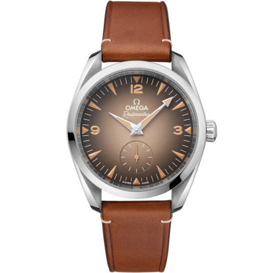 Omega Seamaster Railmaster 38 mm, steel on leather strap Self Winding Watch 235.12.38.20.13.001