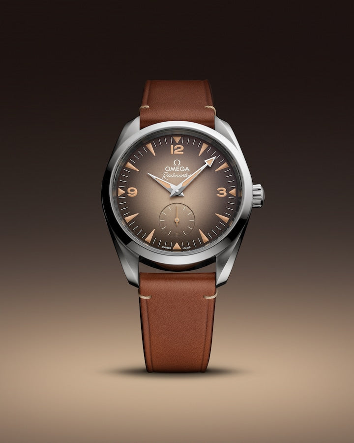 Omega Seamaster Railmaster 38 mm, steel on leather strap Self Winding Watch 235.12.38.20.13.001