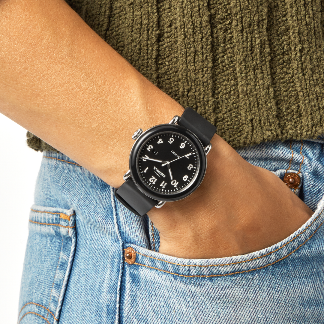 Shinola Detrola Watch S0120307640-1-Blk-41-USA