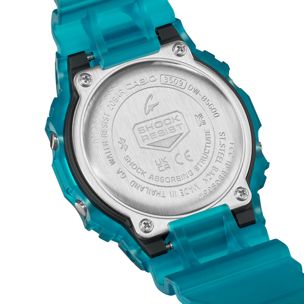 g-shock dwb5600g 2 digital toughness bluetooth translucent blue
