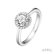 April Birthstone Ring