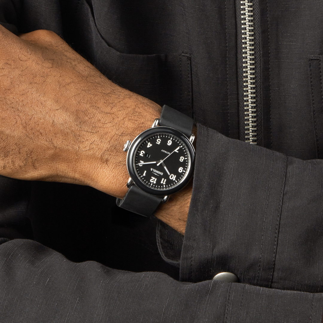 Shinola Detrola Watch S0120307640-1-Blk-41-USA