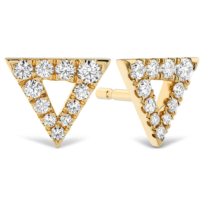 0.2 ctw. Charmed Triangle Earrings in 18K White Gold