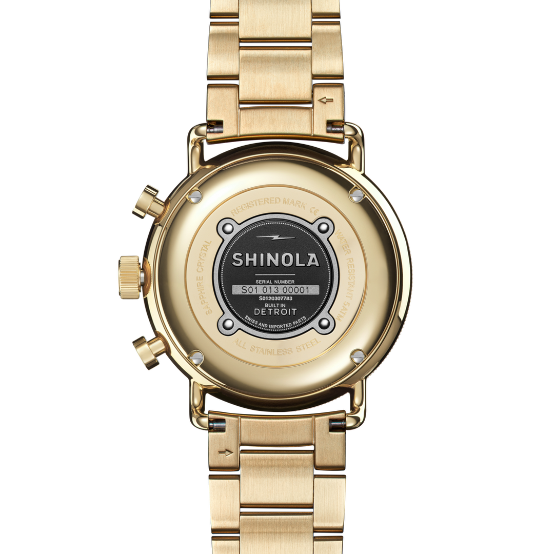 Shinola Canfield Sport Chronograph Watch S0120307783-1-Sil-40-USA