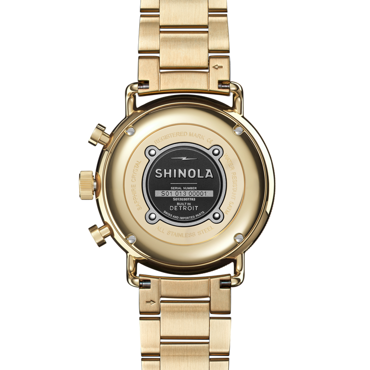 Shinola Canfield Sport Chronograph Watch S0120307783-1-Sil-40-USA