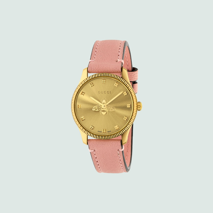 G-Timeless watch with bee, 29 mm