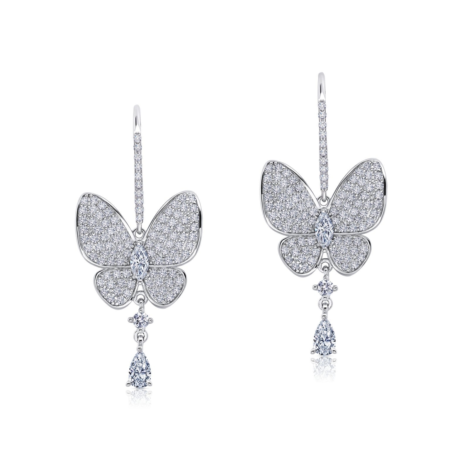 butterfly drop earrings