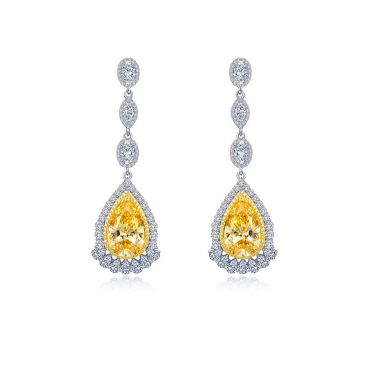 Lafonn Red Carpet Pear Canary Earring 8E025CAP00