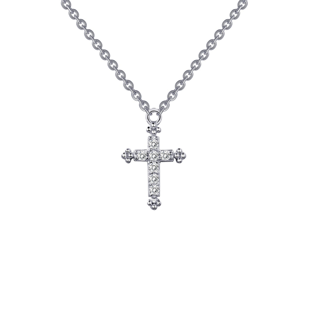 0 07 ctw cross necklace
