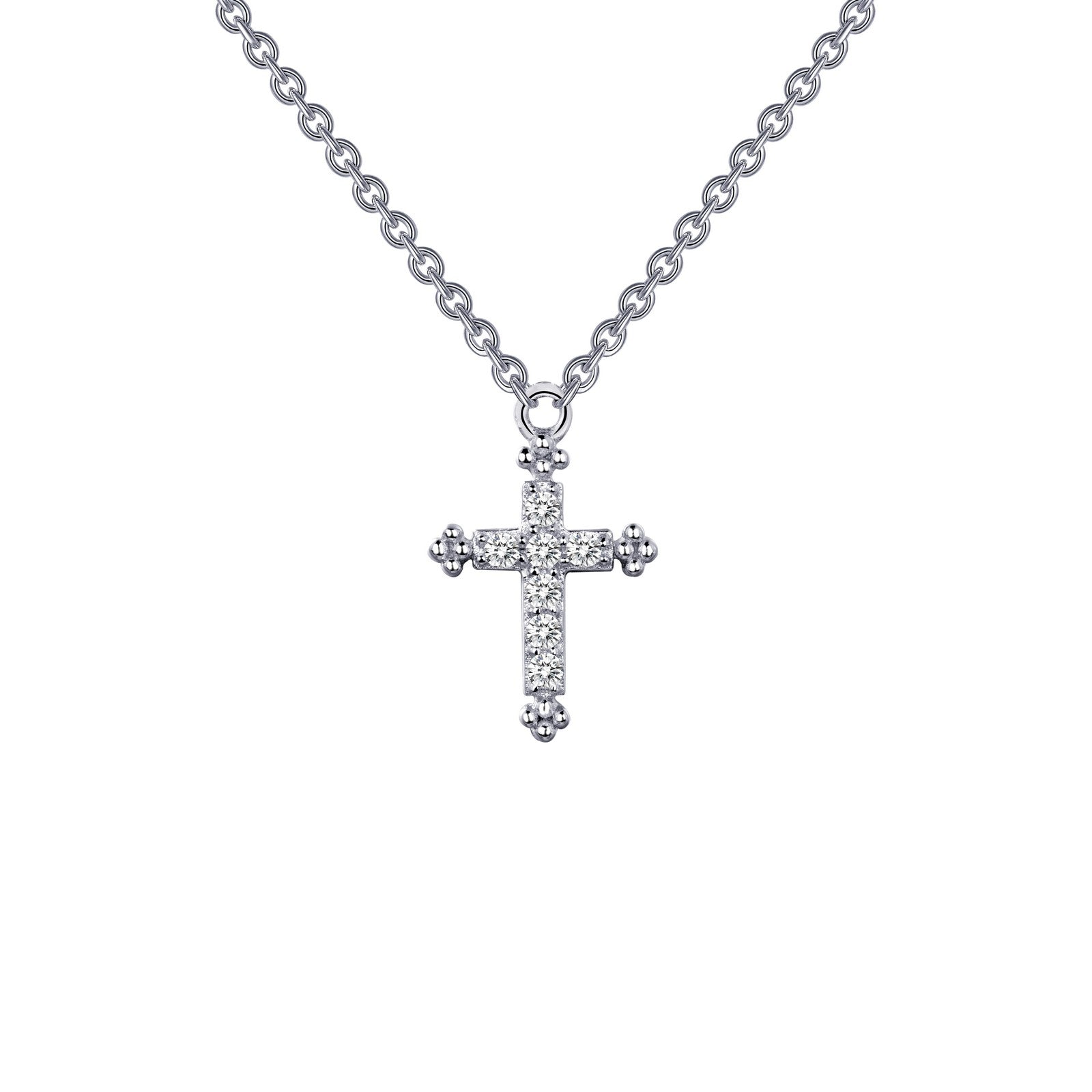 0 07 ctw cross necklace