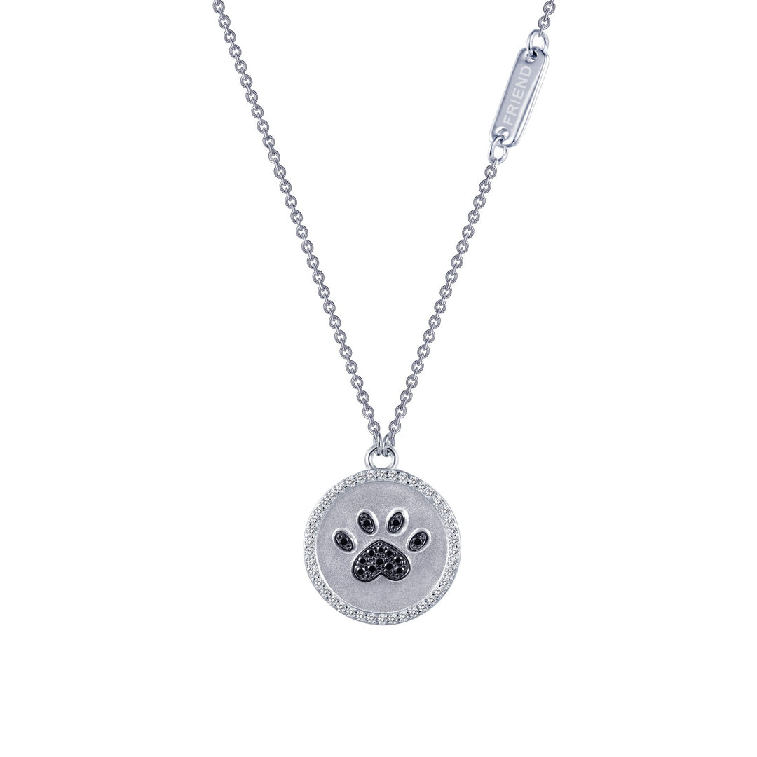 paw print disc necklace 1