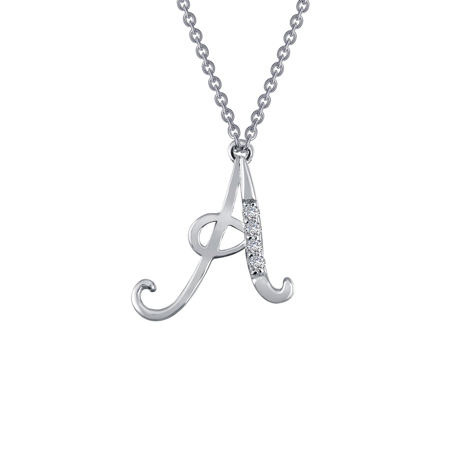 letter a pendant necklace 1