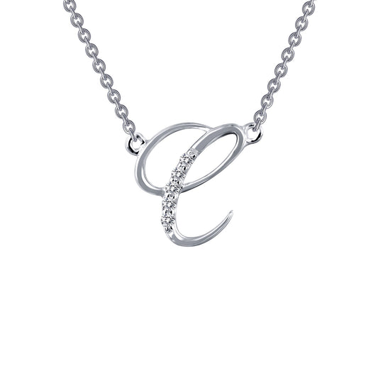 letter c pendant necklace 1