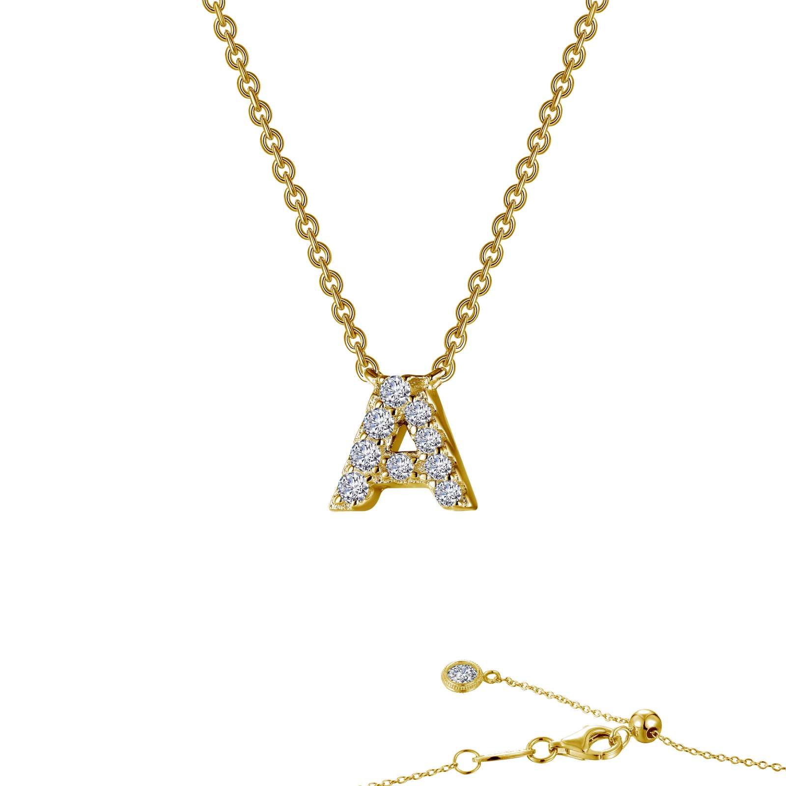 letter a pendant necklace 2