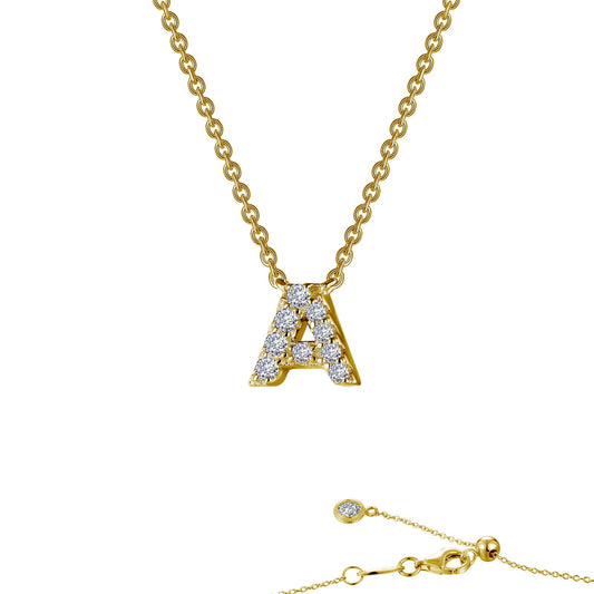 letter a pendant necklace 2