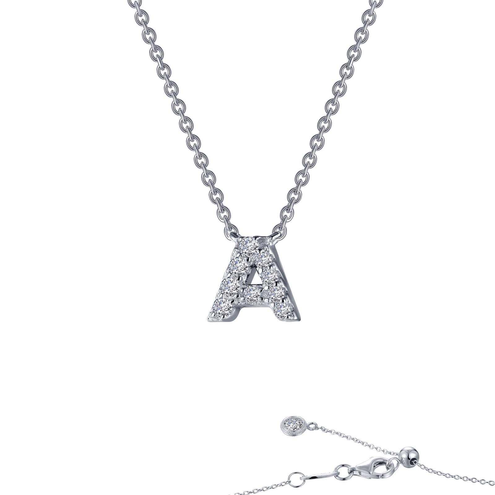 letter a pendant necklace