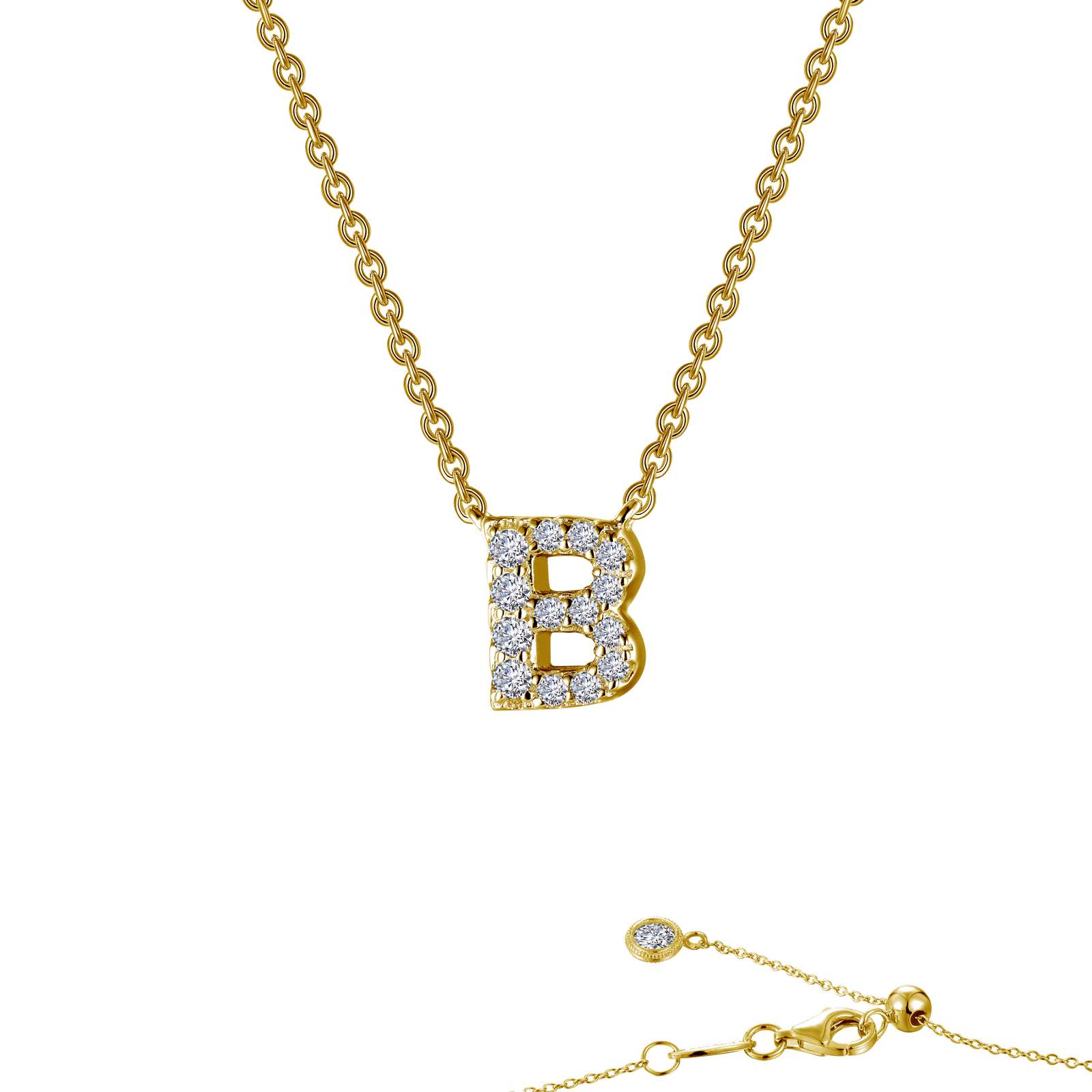 letter b pendant necklace 2