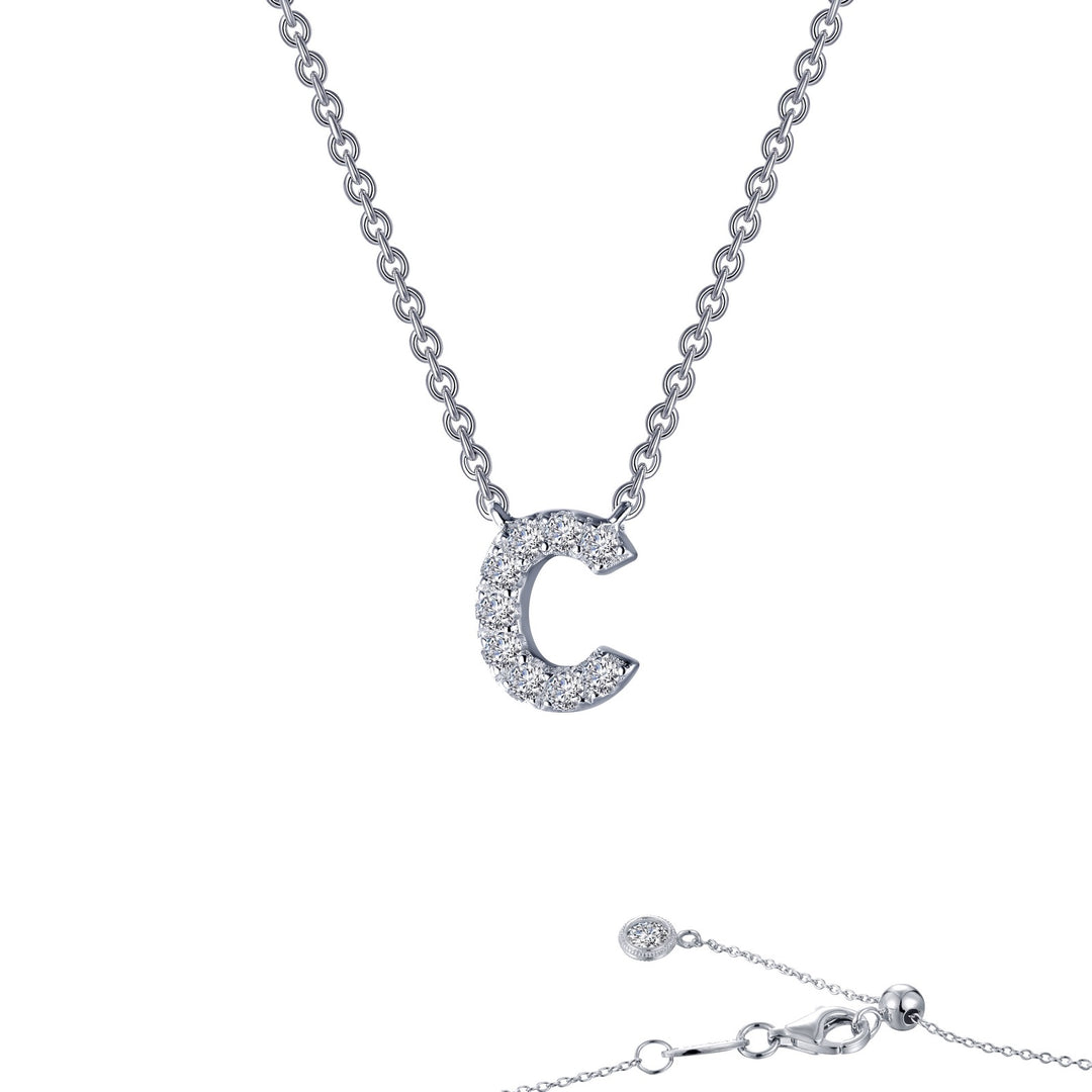 letter c pendant necklace