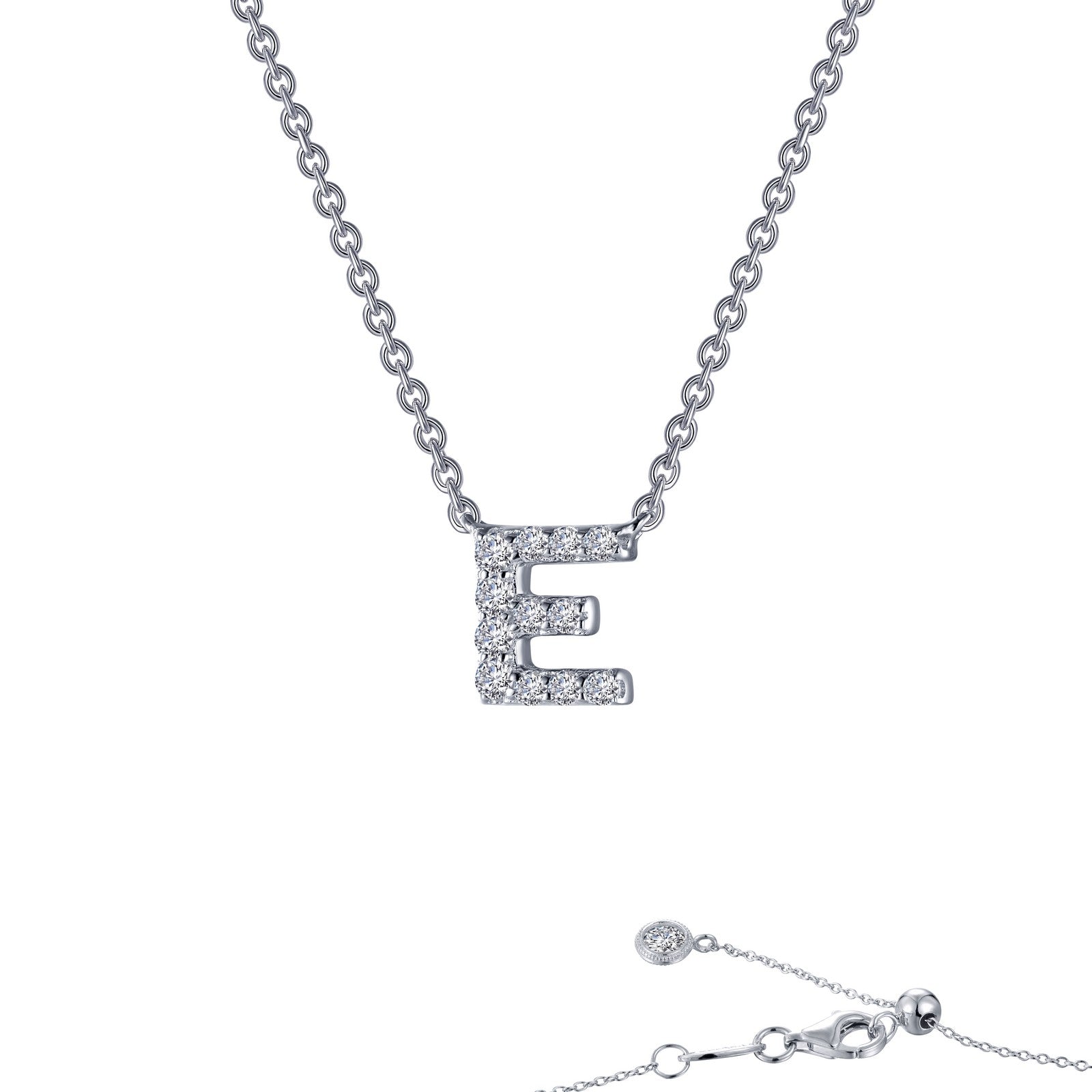 letter e pendant necklace