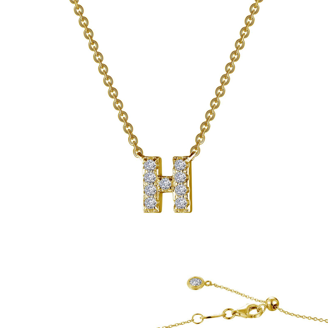 letter h pendant necklace 2