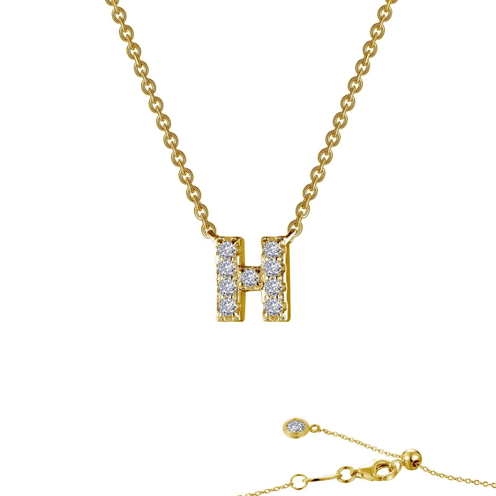 letter h pendant necklace 2