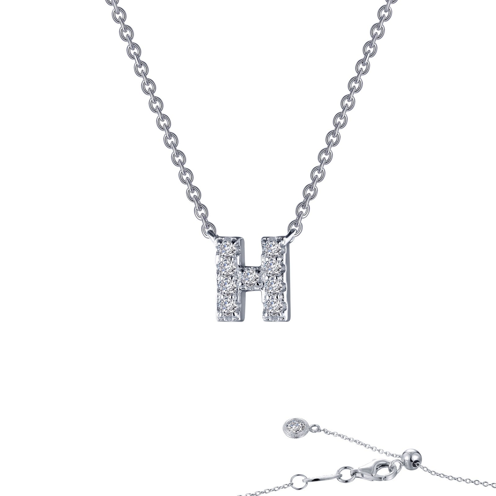 letter h pendant necklace