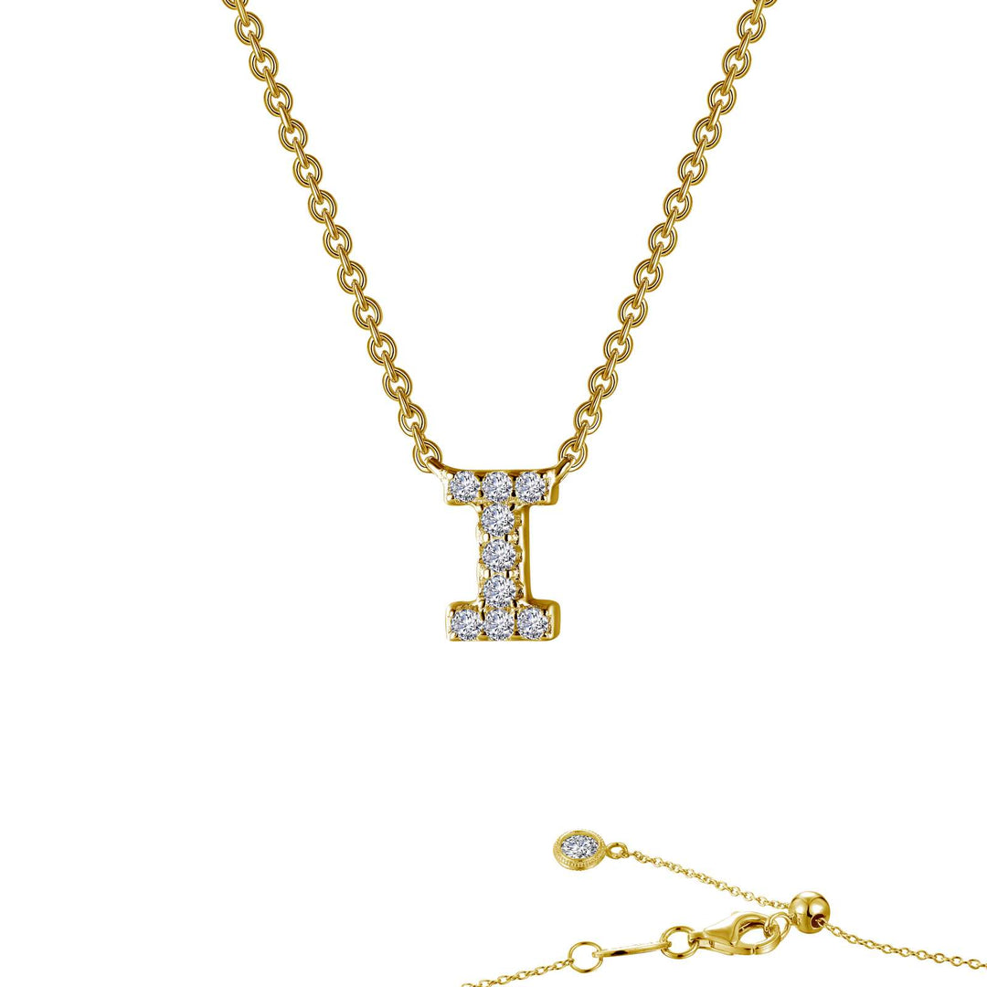 letter i pendant necklace 1