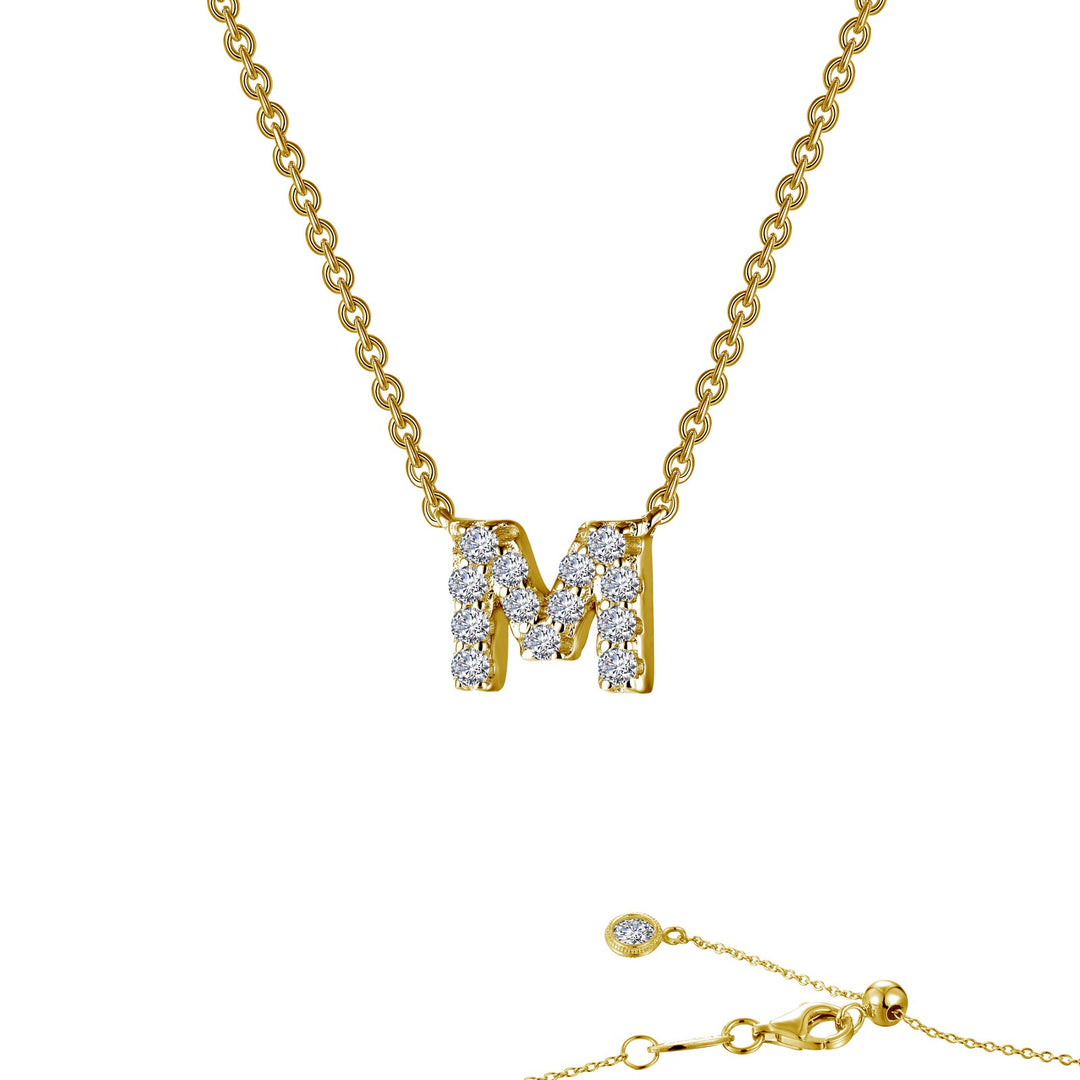 letter m pendant necklace 2