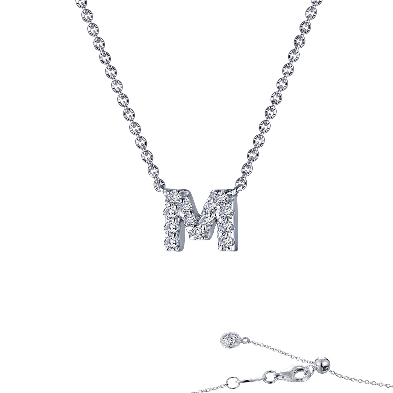 letter m pendant necklace