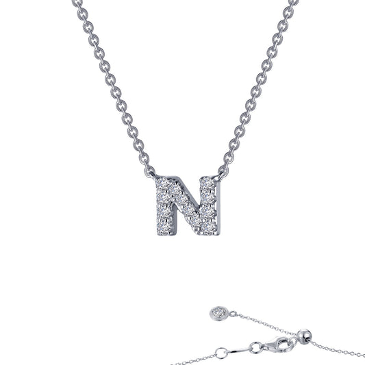 letter n pendant necklace