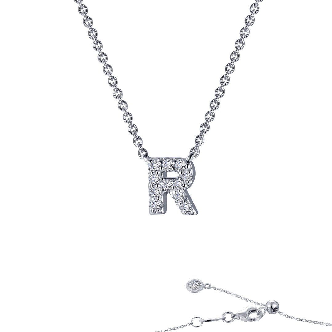 letter r pendant necklace