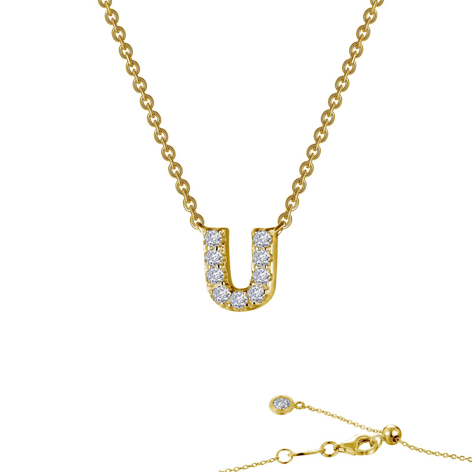 letter u pendant necklace 1