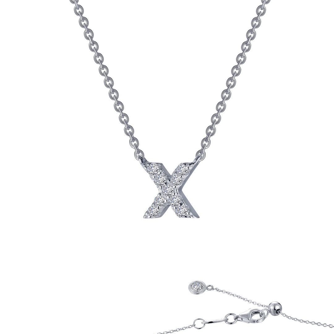 letter x pendant necklace