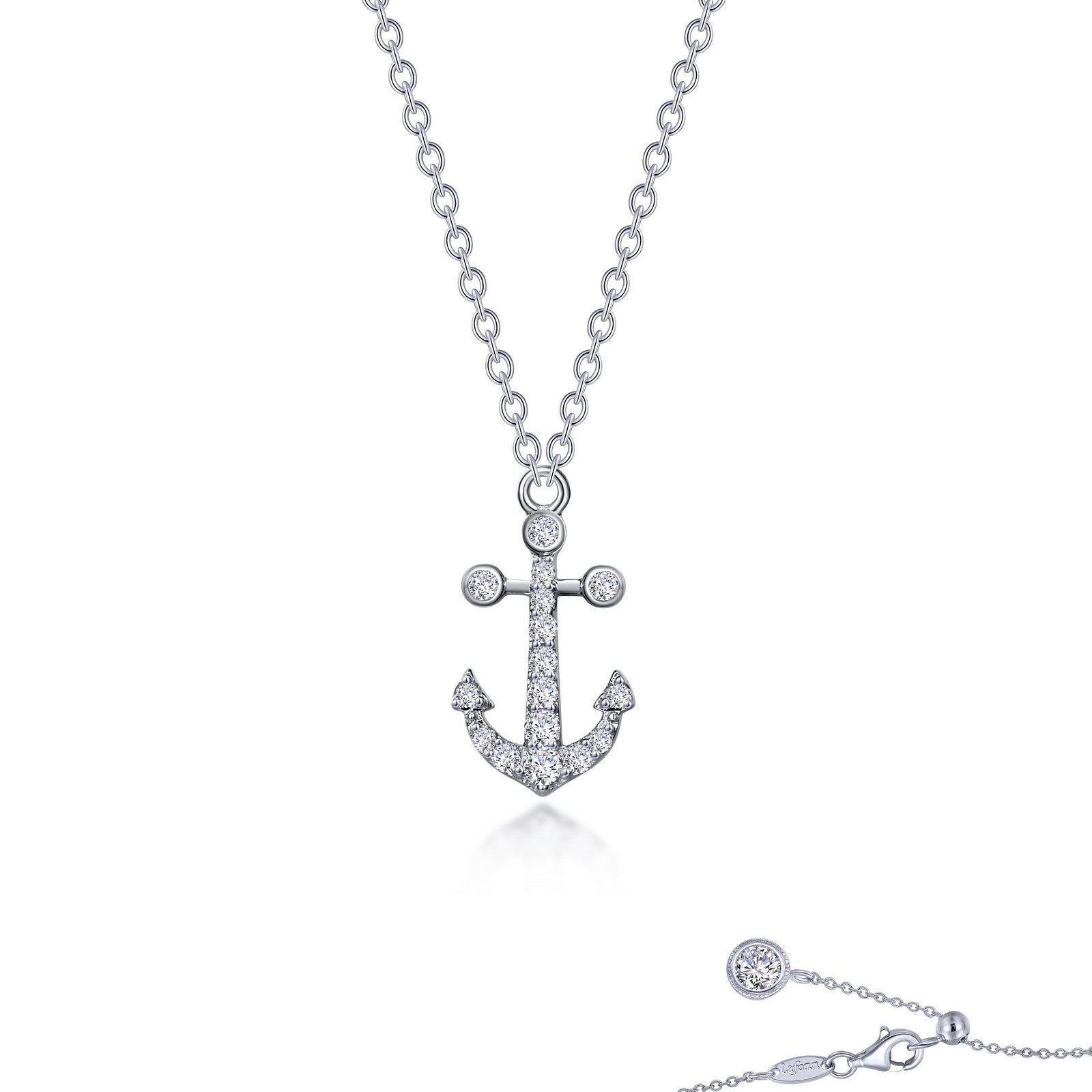 mini anchor necklace