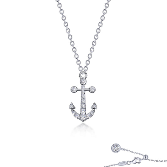 mini anchor necklace