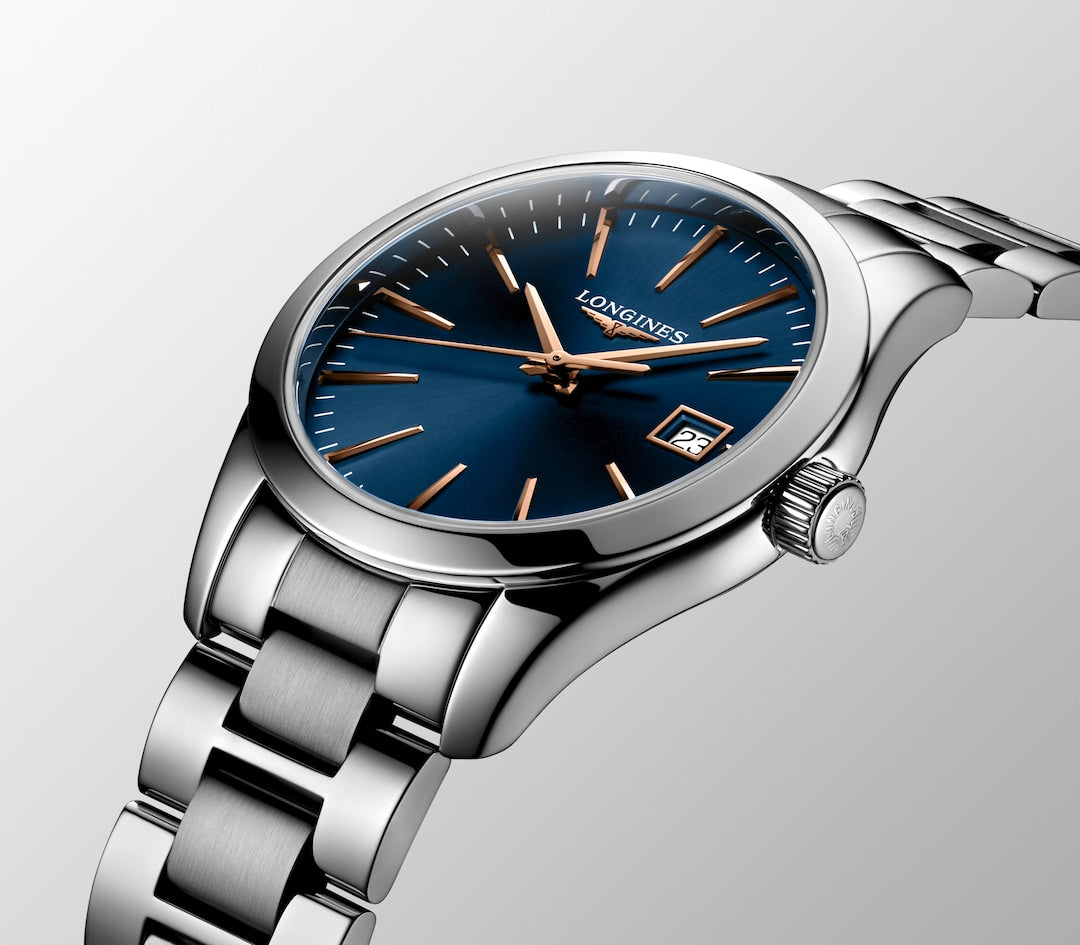 Conquest Classic Quartz Watch, Ø 34.00 Mm, Stainless Steel. – Safa