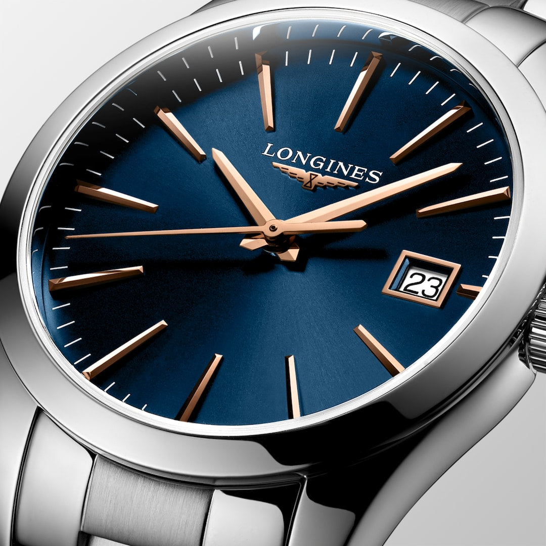 Conquest Classic Quartz Watch, Ø 34.00 Mm, Stainless Steel. – Safa