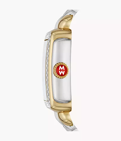 Deco Madison Two-Tone 18k Gold-Plated Diamond Watch