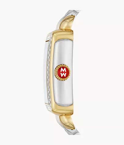 Deco Madison Two-Tone 18K Gold-Plated Diamond Watch