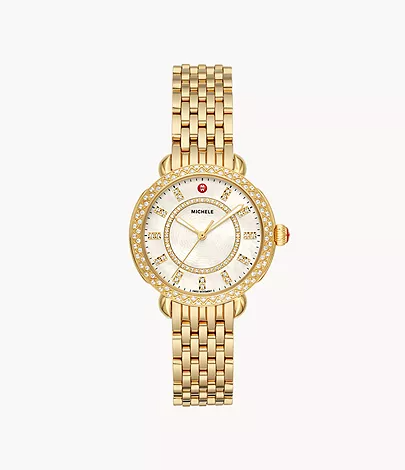 Sidney Classic 18K Gold Diamond Watch