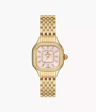 Meggie 18K Gold-Plated Diamond Watch