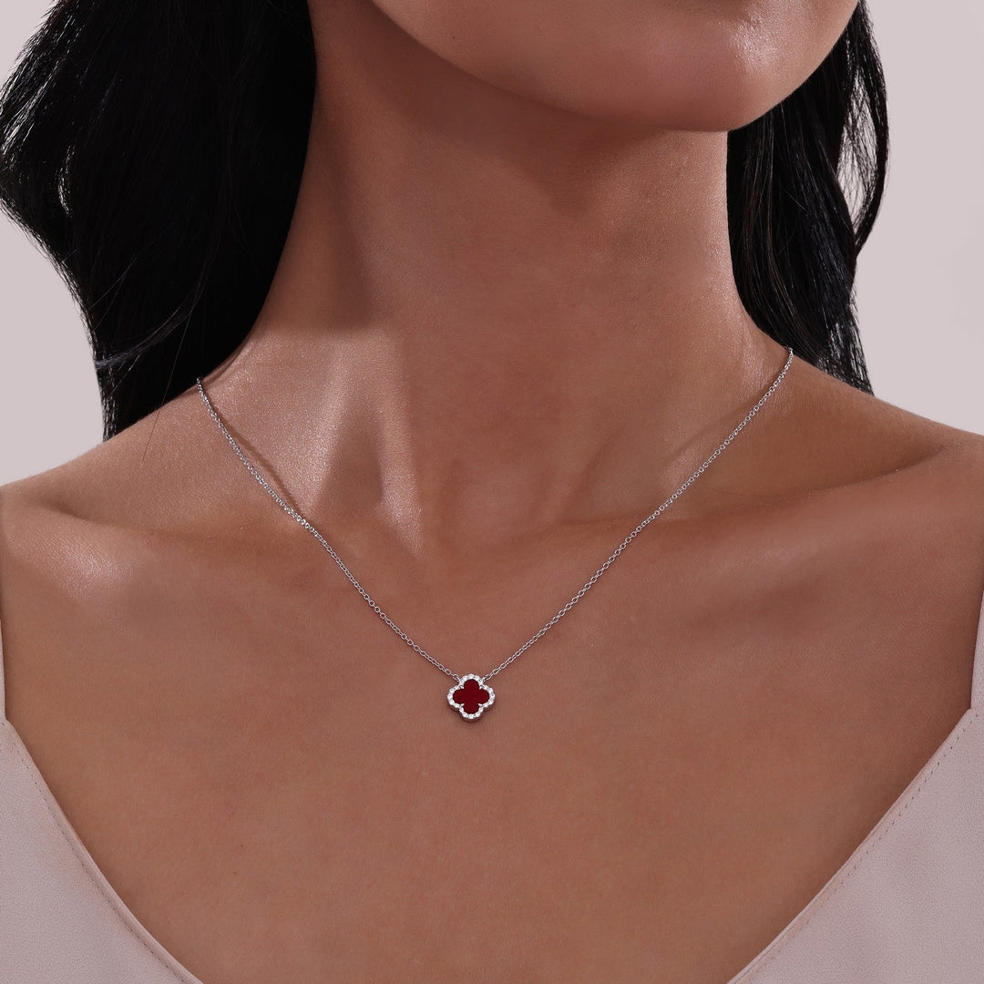 0.49 CTW Halo Necklace N0334AGP20