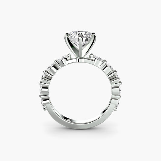 Solitaire with Eternity Pavé