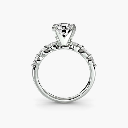 The Floral Accent Solitaire